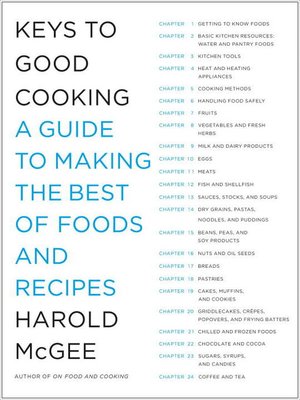 cover image of Keys to Good Cooking